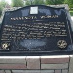 Minnesota woman - the skeleton of a girl about fifteen years of age - was discovered at this point in 1931 by a highway repair crew. Although the skeleton has not been dated exactly, based on the site geology scientists believe it to be perhaps 10,000 years old. This would make Minnesota Women one of America's oldest human skeletons. Two artifacts - a dagger or elk horn and a conch sell were discovered with the bones. Archeologists believe that the girl drowned in Glacial Lake Pelican, which adjoined Glacial Lake Agassiz, a huge body of water that covered much of northwestern Minnesota at the end of the last ice age.