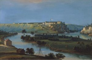 painting of Fort Snelling, 1844