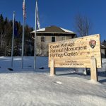 Sign at The Grand Portage National Monument. January 2022.