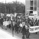 University of Minnesota student protest against United States’ war in Vietnam. Star and Tribune Company, May 1972.