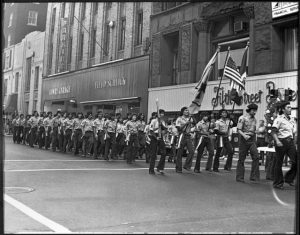 Brown Berets marching in Mexican Celebration Parade.