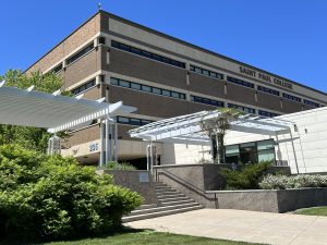 Photograph of the Builders Exchange Terrace on the Saint Paul College Campus