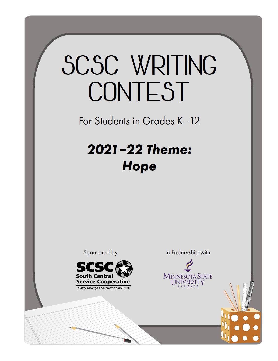 Cover image for SCSC Writing Contest Anthology 2021–22