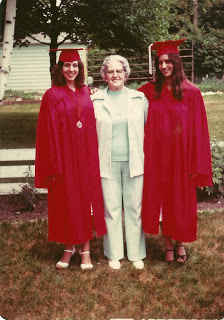 High school graduation, me, Auntie and Diane