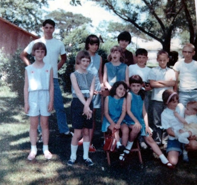 Nelson cousins at a family picnic