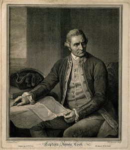 James Cook. Line engraving by J. K. Sherwin, 1779