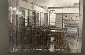 Original Interior of the Morgan Public Library