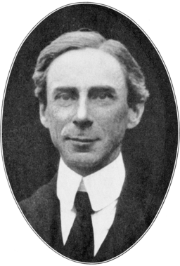 Bertrand Russell portrait.