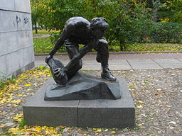 Sculpture "Stone as a weapon of the proletariat" by en:Ivan Shadr (1927)