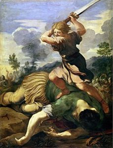 David killing Goliath Pietro da Cortona [Public domain], via Wikimedia Commons