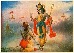 Krishna tells Gita to Arjuna
