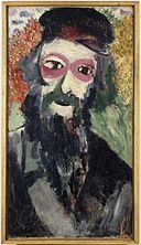 By Musée d'art et d'histoire du Judaïsme (Own work) [CC BY-SA 4.0 (https://creativecommons.org/licenses/by-sa/4.0)], via Wikimedia Commons The Father, Marc Chagall, Paris (1911) Musée d'art et d'histoire du Judaïsme