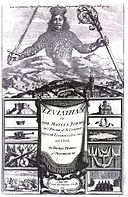 The frontispiece of the book Leviathan by Thomas Hobbes; engraving by Abraham Bosse