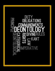 Kantian term word cloud, inclulding duty, obligations, ,deontology, etc