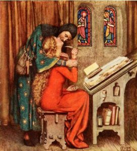 livro de Ouro de mulheres famosas, Londres : Hodder and Stoughton, 1919 Eleanor Fortescue-Brickdale , via Wikimedia Commons