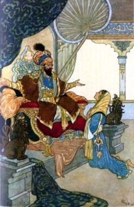 Sultan from Arabian Nights René Bull [Public domain], via Wikimedia Commons