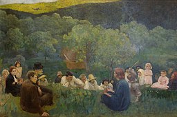 The Sermon on the Mount (1896), Károly_Ferenczy. Hungarian National Gallery, Budapest