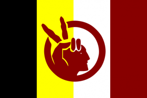  Flag of the American Indian Movement.