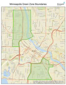 map of minneapolis green zones