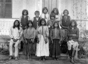 Native American children at a school