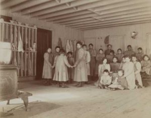 Native American boarding school students