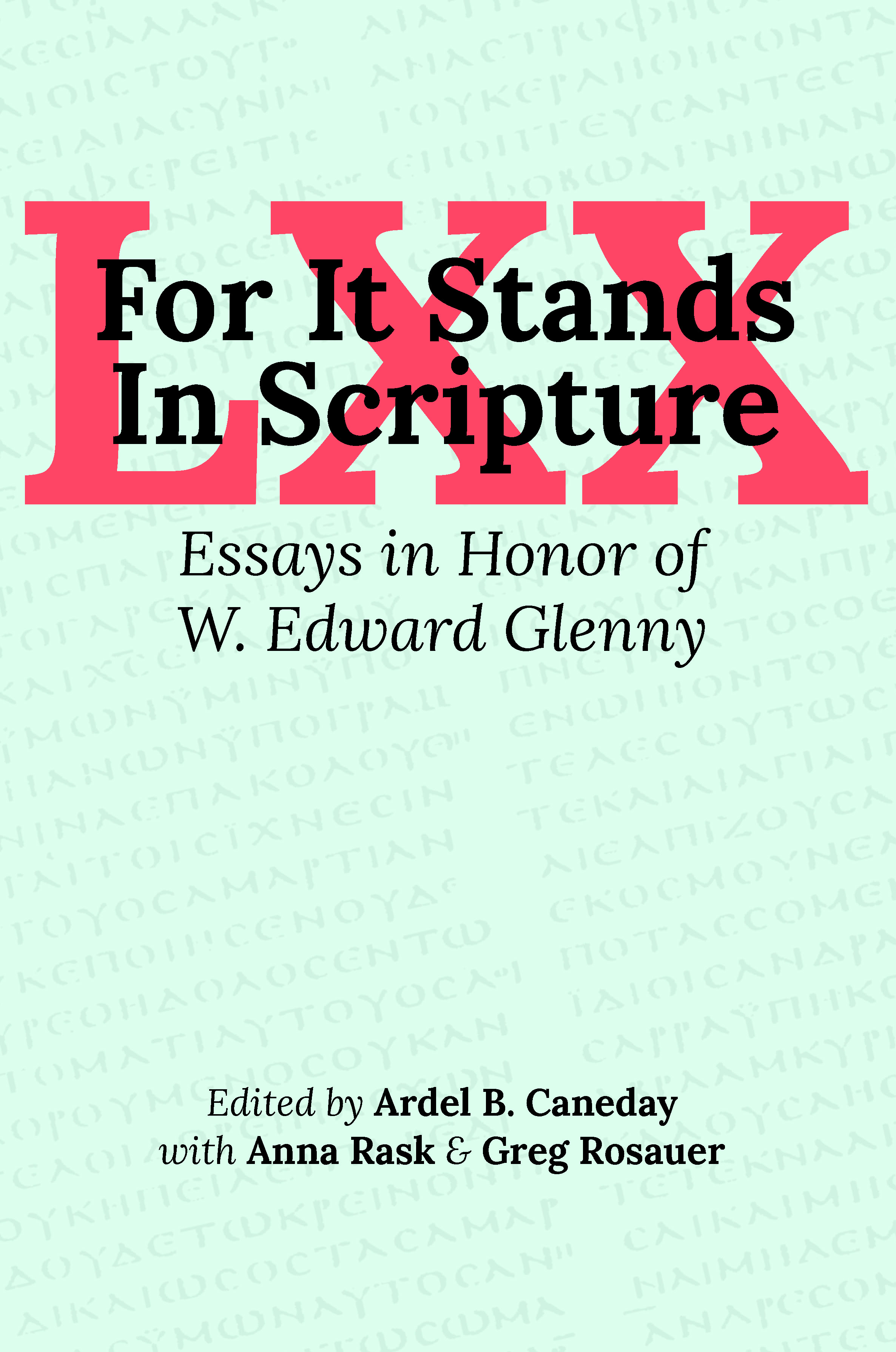 Cover image for For It Stands in Scripture