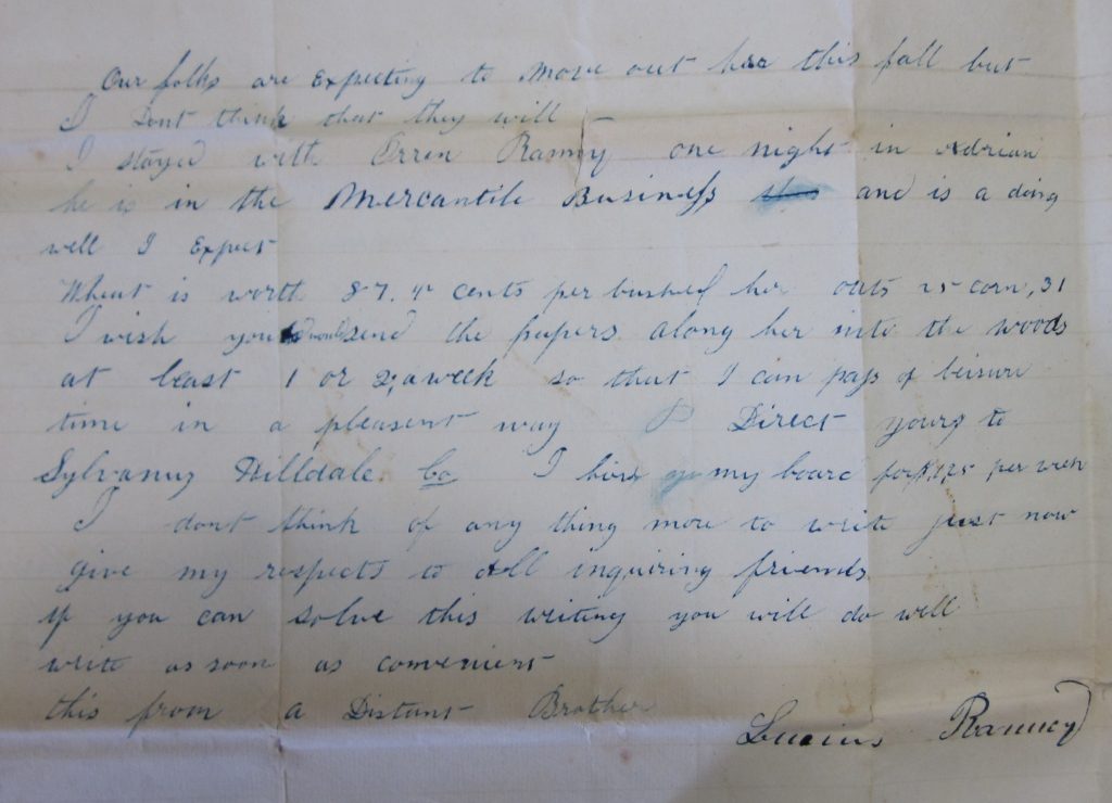 May 15, 1842 – The Ranney Letters: Family Correspondence During the ...