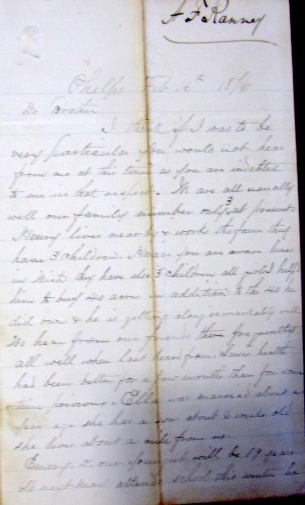 February 16, 1876 – The Ranney Letters: Family Correspondence During ...