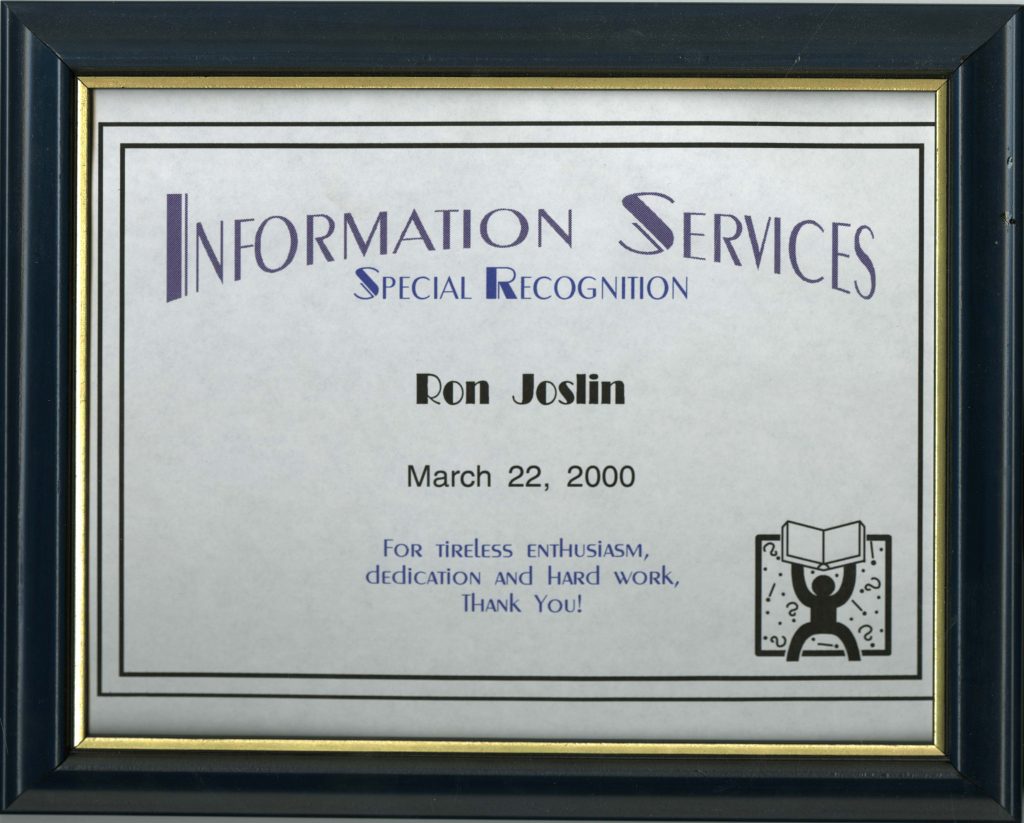 Information Services Recognition 2000