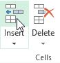 Insert Delete Excel
