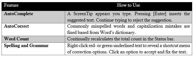 Auto Type features