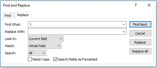 Find and Replace
