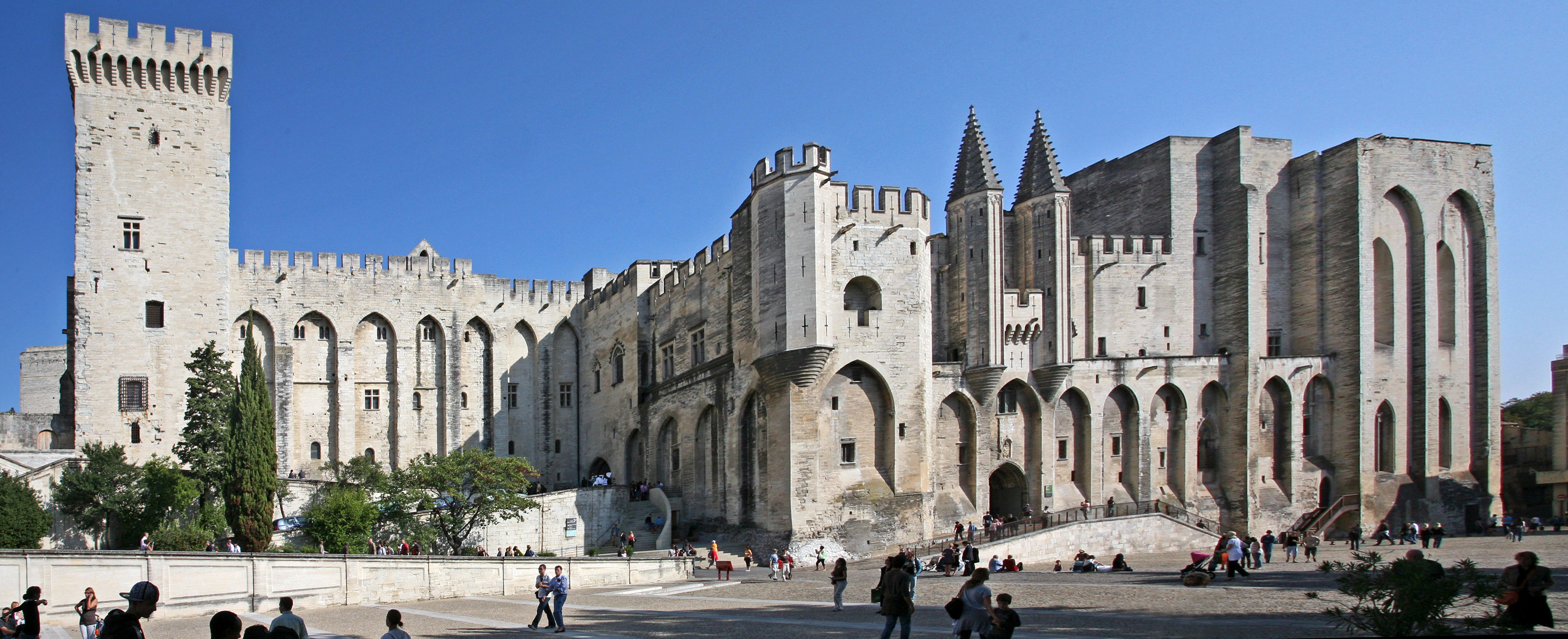 Papal Palace in Avignon, France
