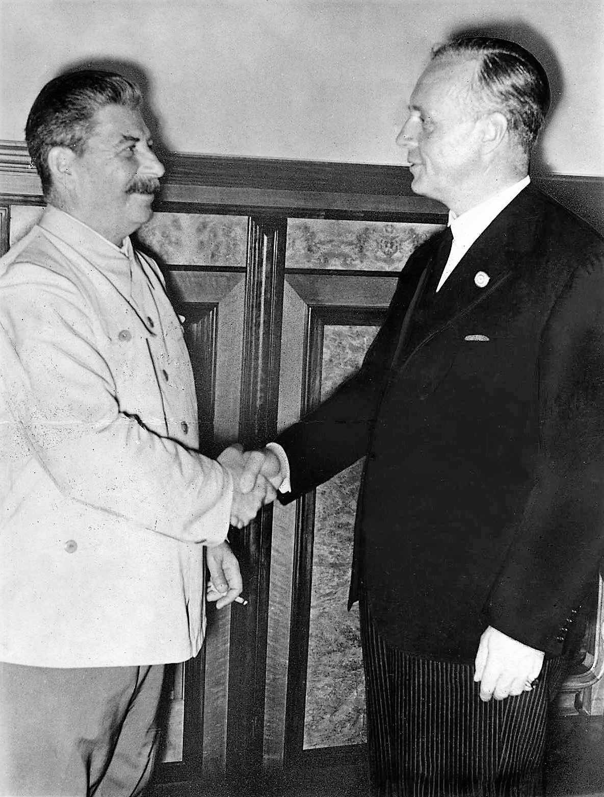 Stalin and German Foreign Minister Ribbentrop