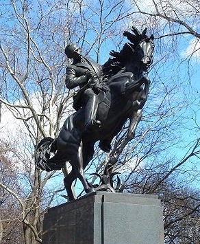 Statue of José Martí on horseback in New York's Central Park