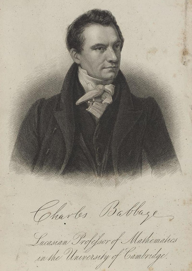 Charles Babbage in 1833