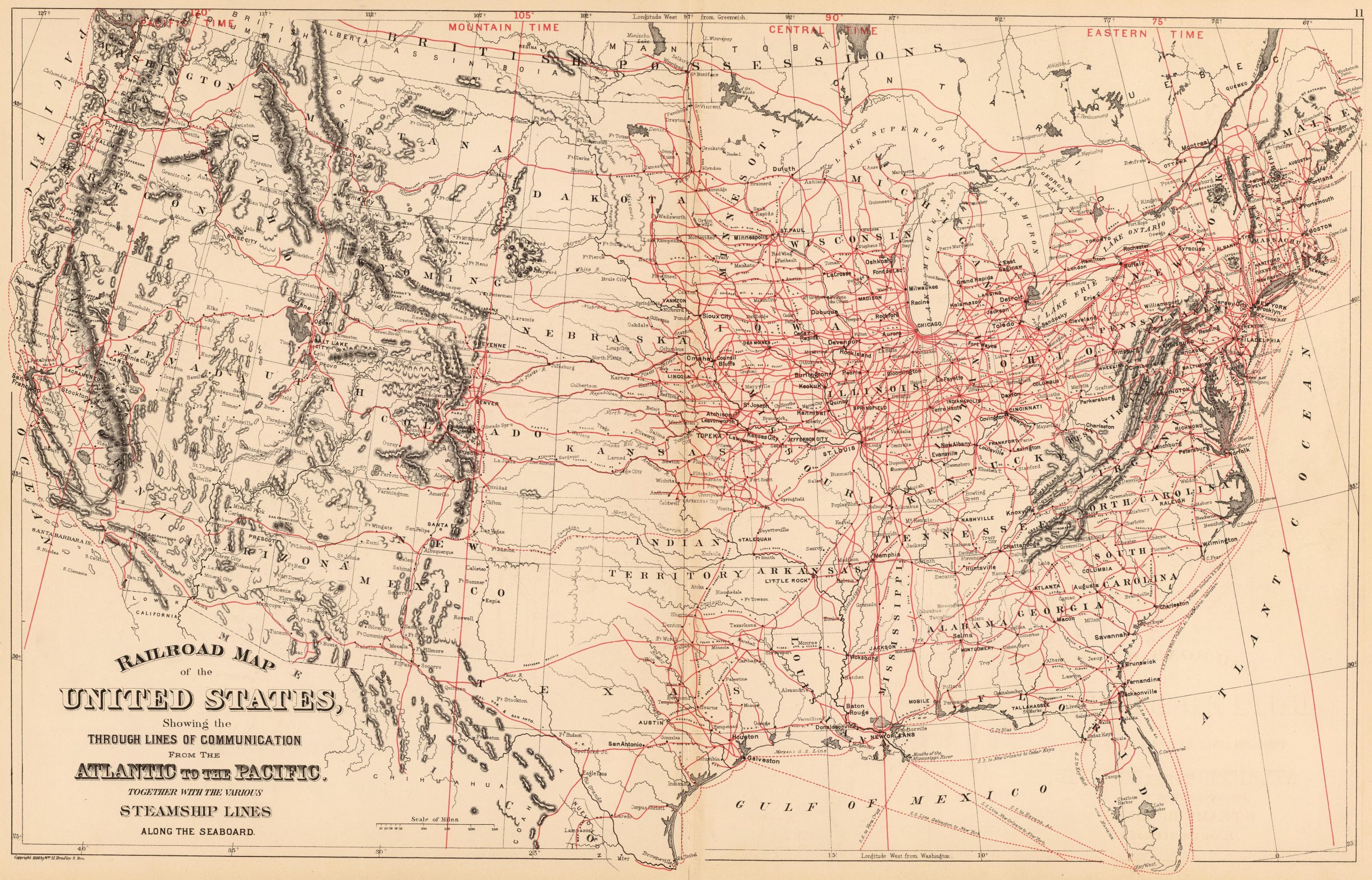 1886 Railroad map