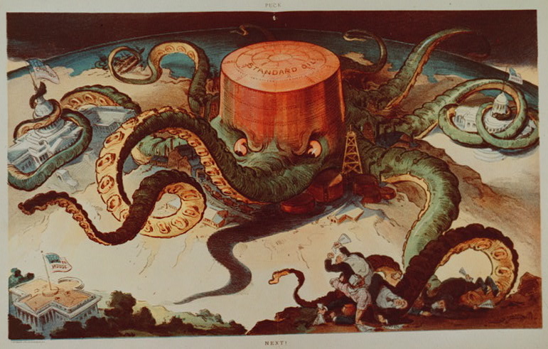 Puck cartoon of Standard Oil as Octopus