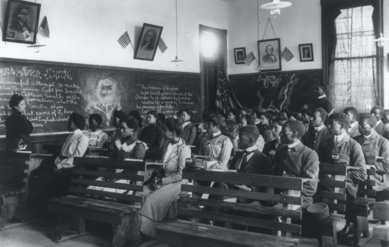 History class at Tuskegee, 1902.