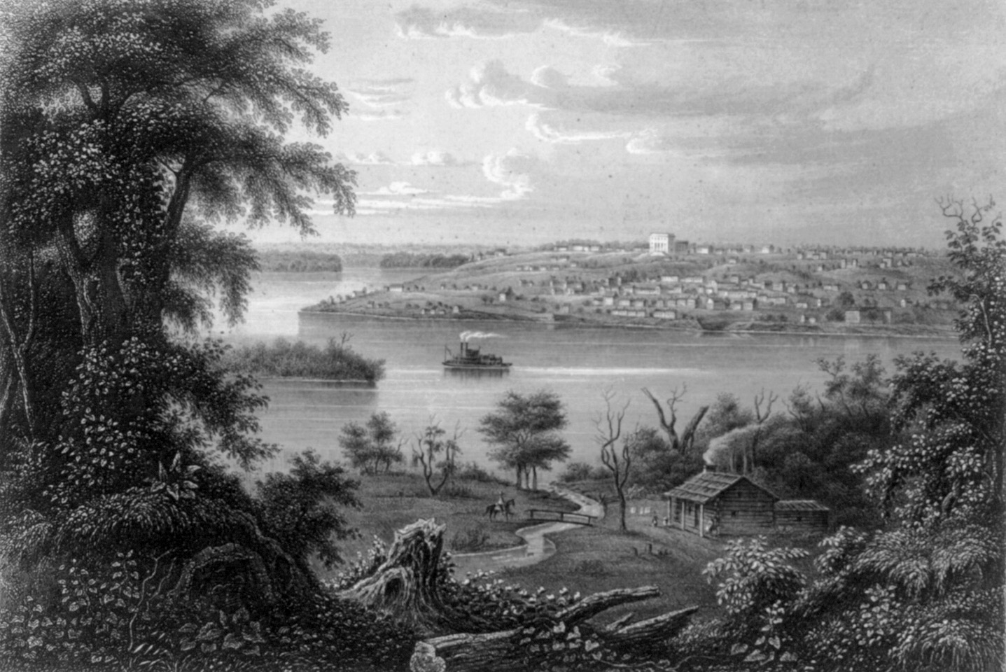 A view of Nauvoo in 1855