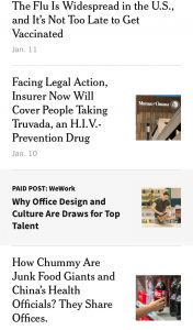 Native ad - NYT