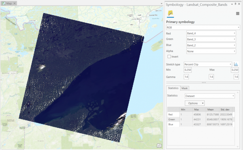 Figure 2.40: A Landsat scene with true-color band assignment