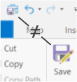 Figure 2.52: The Save Project button and the Save Edits button