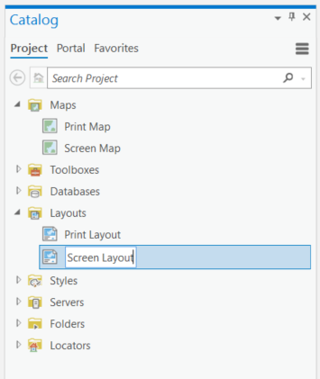 Figure 1.47: Renaming the layouts