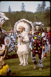 Pow-wow dancers at Grand Portage National Monument