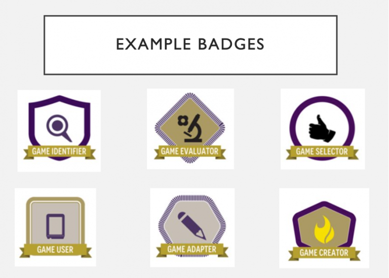 Badging – Game Based and Adaptive Learning Strategies