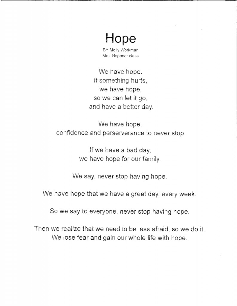 Hope By Molly Workman – Lake Agassiz Regional Library Presents Feelin 